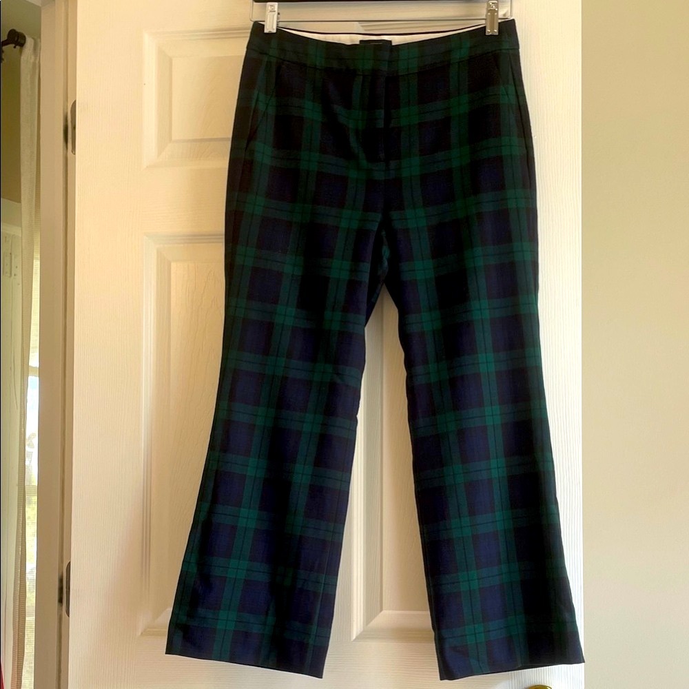 NWOT J.Crew Hayden Plaid Wide-Leg Pants